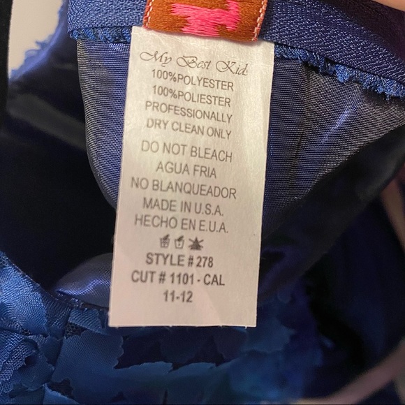 My Best Kid - Blue Kids Dress Size 11-12 - Picture 3 of 3